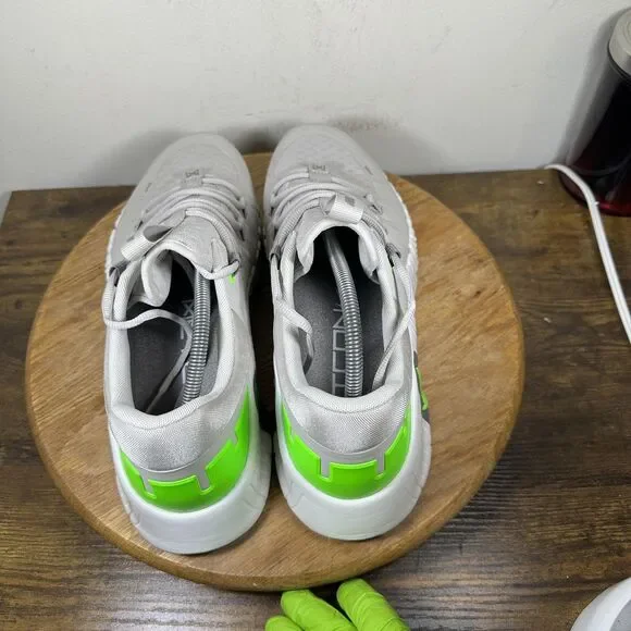 Nike Metcon Free Shoes Mens Size 12 Gray Volt Green DV3949-002 Training Sneakers